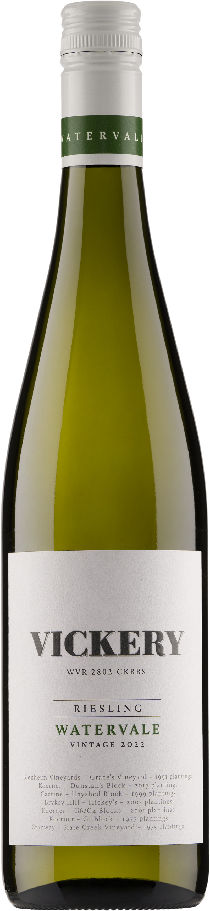 Vickery Wines Watervale Riesling 2022 Clare Valley